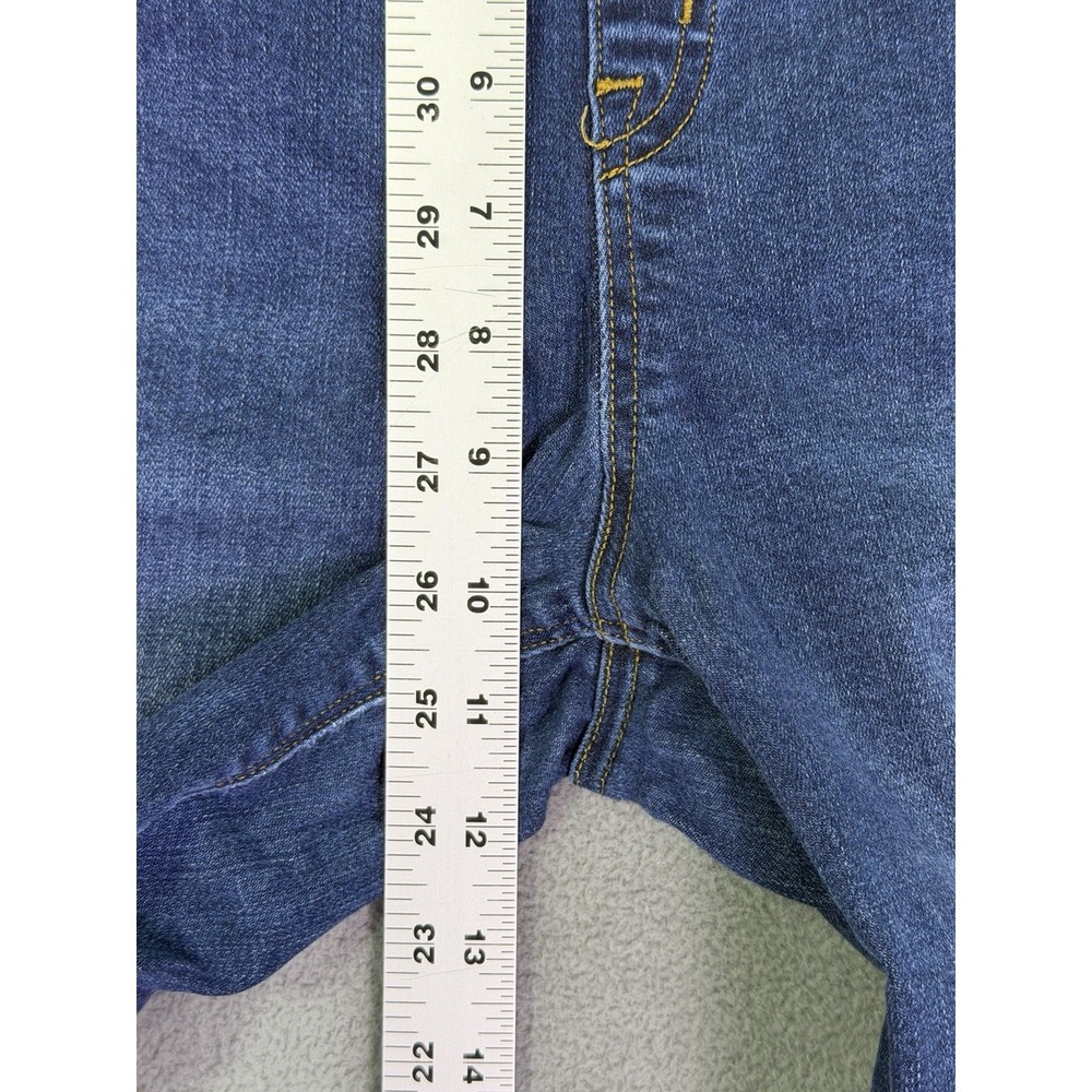Spanx Jeans Womens Large Blue Dark Wash High Rise Skinny Pull On Slim Stretch - Picture 4 of 9